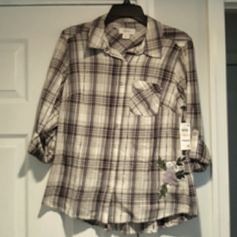 Button down flannel type shirt